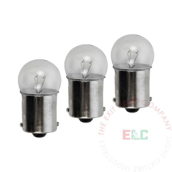 The Exit Light Co. - Lamp 82 - 6 Volt 7 Watt, double contact bayonet base (3 bulbs per pkg)